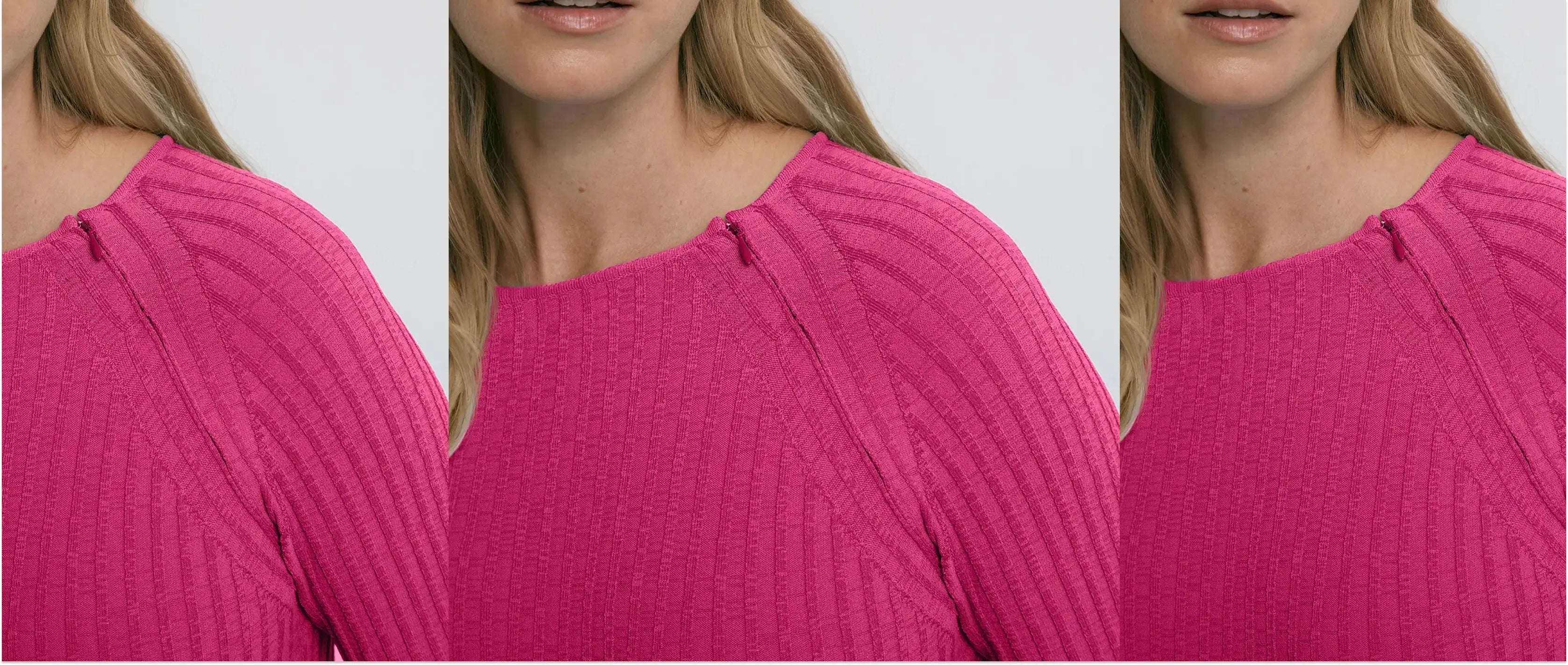 Close up of breastfeeding dress by Nine The Label