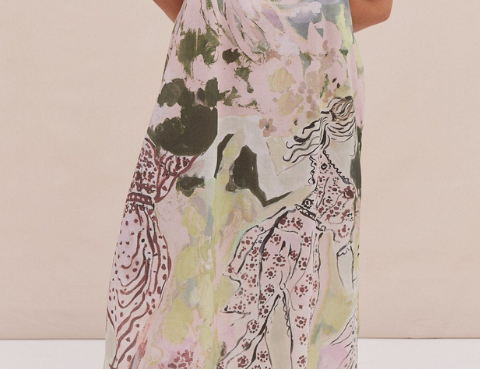 Desmond & Dempsey Square Dress - Dreamland 1