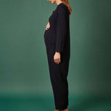 Clary & Peg Dash Jumpsuit in Melange Knit Jersey 1