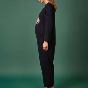 Clary & Peg Dash Jumpsuit in Melange Knit Jersey 1