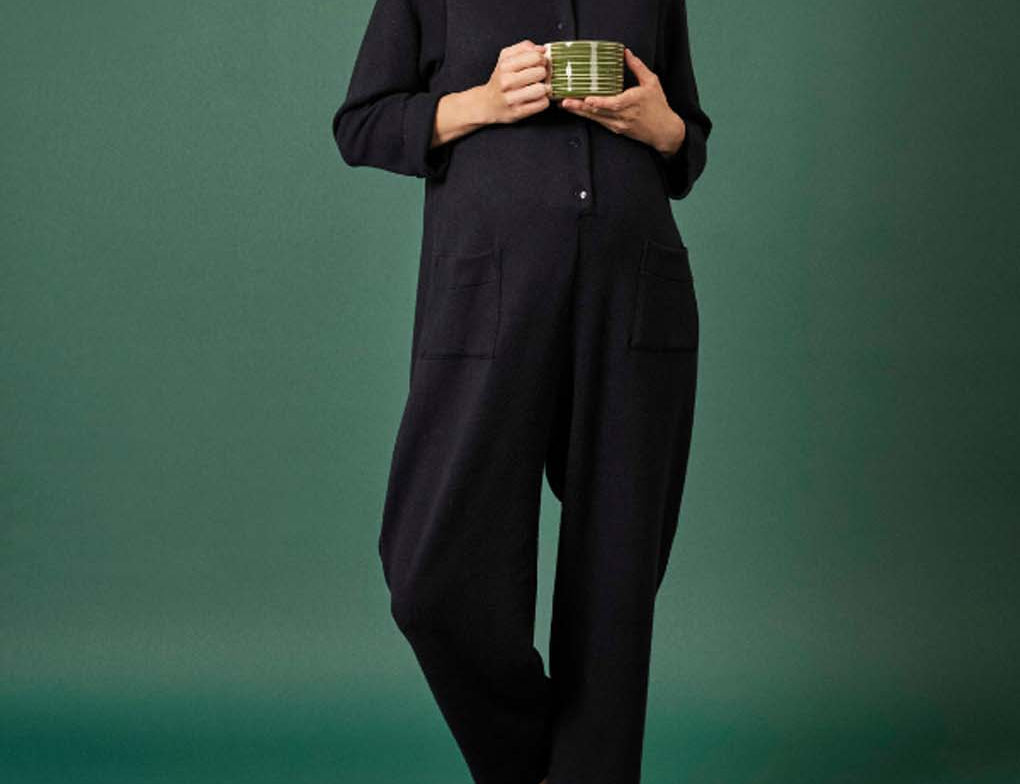 Clary & Peg Dash Jumpsuit in Melange Knit Jersey 2