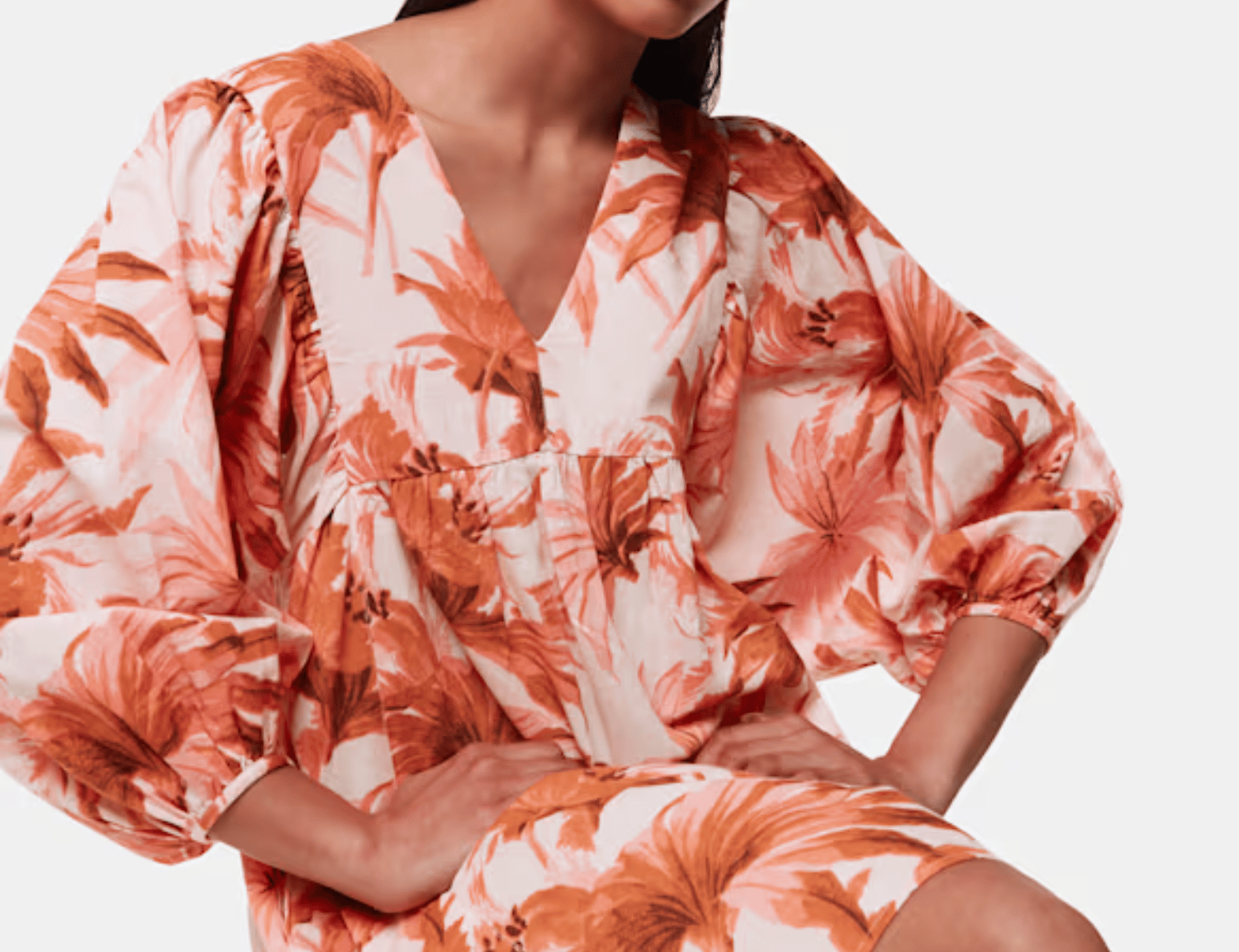 Whistles Honolulu Linen Blend Dress 2