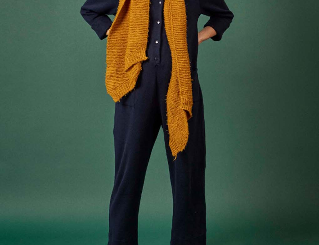 Clary & Peg Dash Jumpsuit in Melange Knit Jersey 1