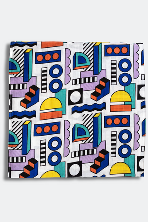 Etta Loves ETTA LOVES X WALALA STUDIO 2-PACK MUSLIN SQUARES - For 0 to 4 Months & 5+ Month Old Babies 5