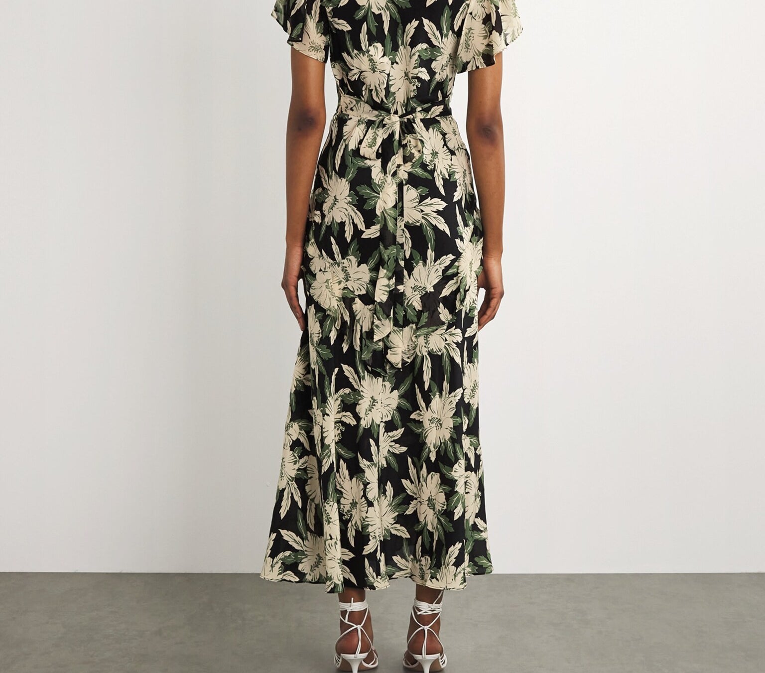 Rixo Hibiscus Print Evie Midi Dress 4