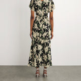 Rixo Hibiscus Print Evie Midi Dress 4