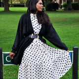 Lyla and Leche Lyla and Leche Cream Mono Spot Dress 2