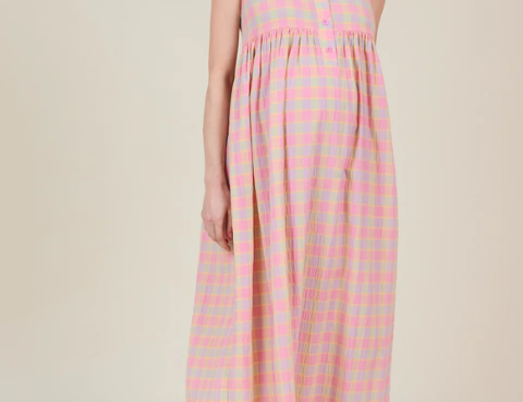 Clary & Peg Sylvie Dress - Sorbet check 2