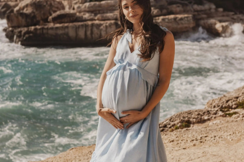 Bump & Milk Sienna Dress - Blue 6