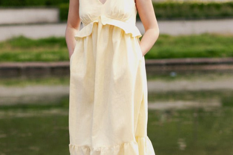 Bump & Milk Sienna Dress - Yellow 5