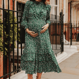 Bump & Milk Jacali Bottle Green Nursing Dress 1