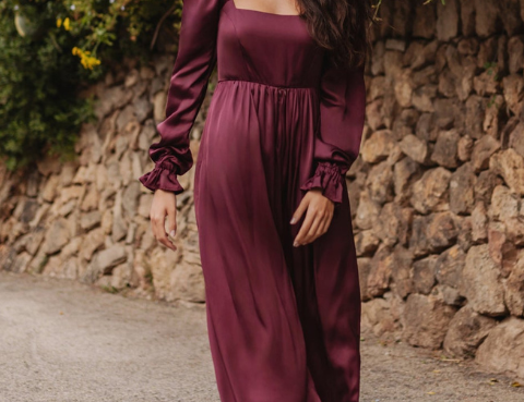 Bump & Milk Elena Jumpsuit - Red 1