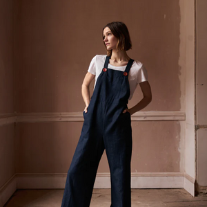 Clary & Peg Alice Palazzo - Navy Chambray 1