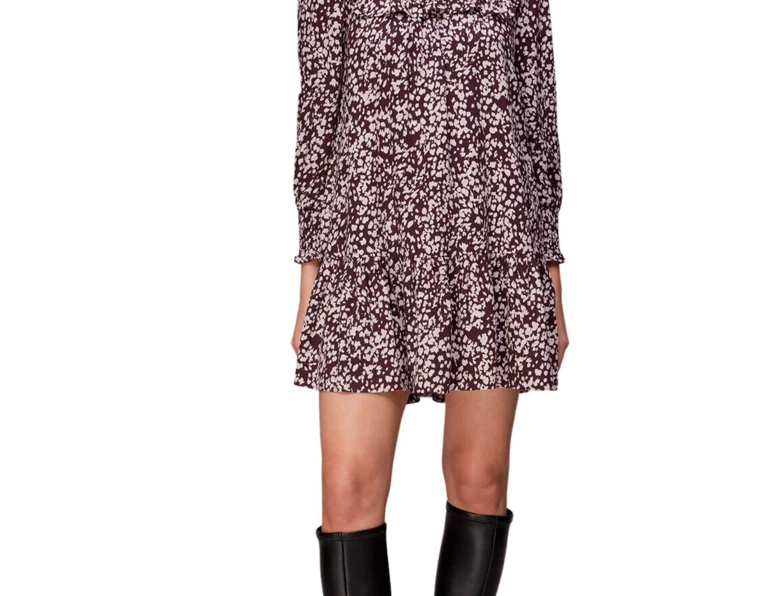 Whistles Dashed Animal Flippy Dress 1