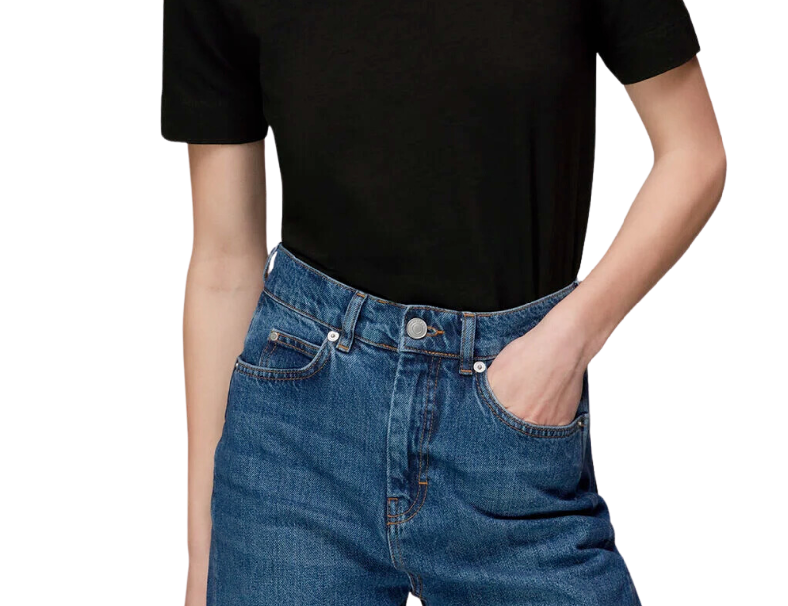 Whistles Rosa Double Trim T-shirt 1
