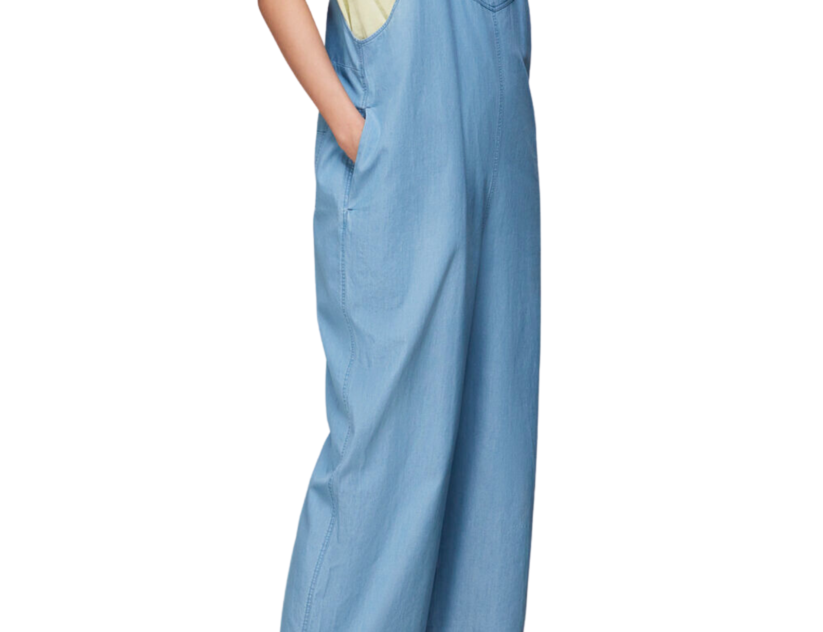 Whistles Rita Easy Dungarees - Light Wash 1