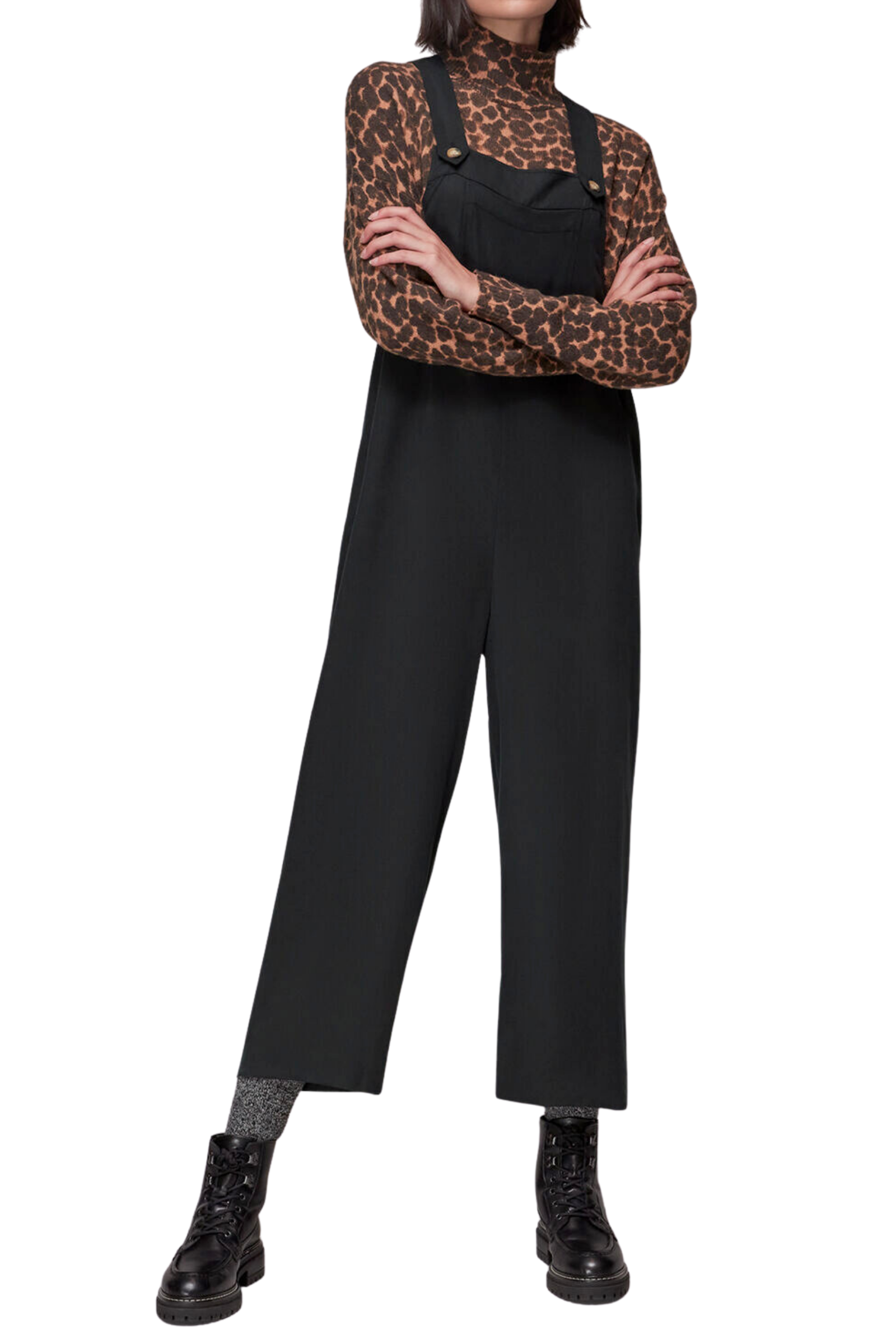 Whistles Rita Easy Dungarees Black For The Creators