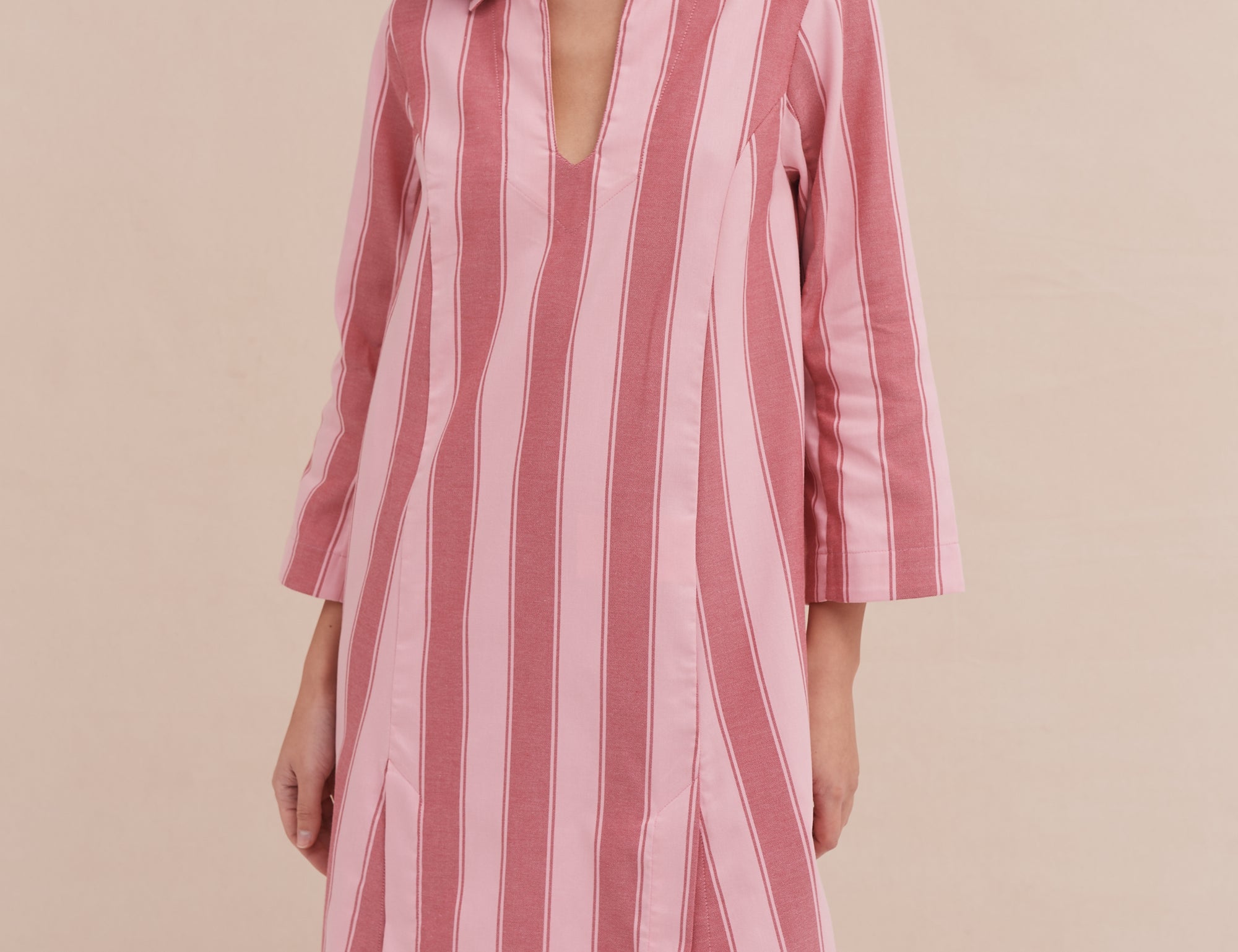 Desmond & Dempsey Feluka Stripe Kaftan 1