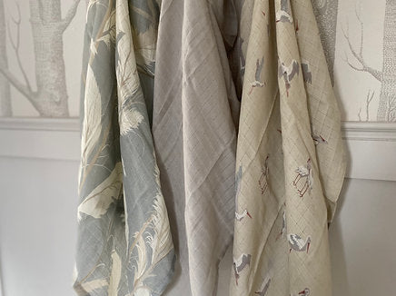 Ralphie Bear Set of 3 Muslins - Lakes Collection 3
