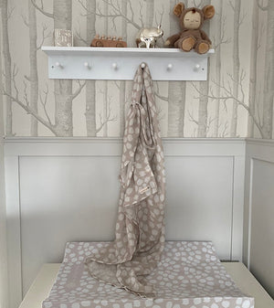 Ralphie Bear Large Swaddle Muslin - Scallop 4
