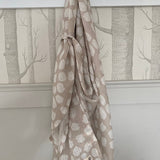 Ralphie Bear Large Swaddle Muslin - Scallop 2