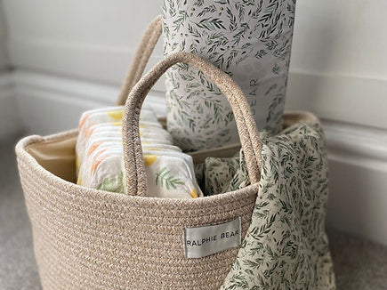 Ralphie Bear Nappy Caddy Basket 1