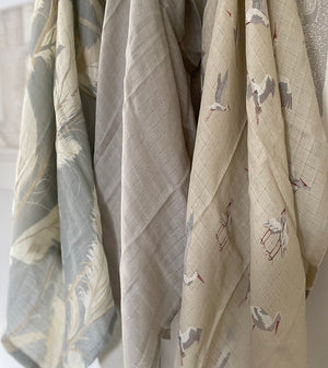 Ralphie Bear Set of 3 Muslins - Lakes Collection 5
