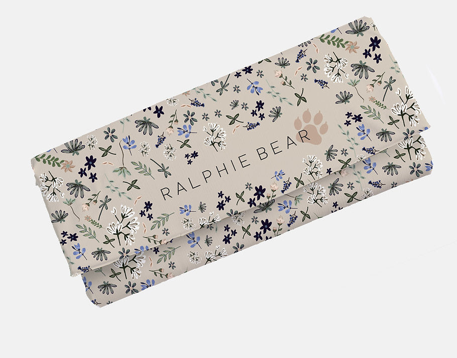 Ralphie Bear Wildflower Travel Changing Mat 1