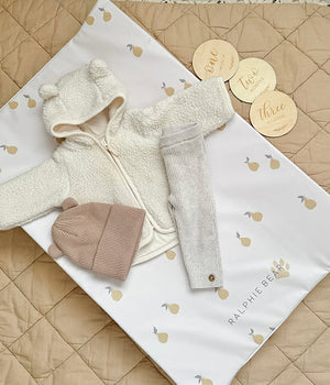 Ralphie Bear Pears Anti-Roll Wedge Baby Changing Mat 3