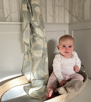 Ralphie Bear Large Swaddle Muslin - Pampas 3