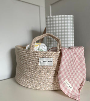 Ralphie Bear Nappy Caddy Basket 2