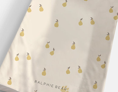 Ralphie Bear Pears Anti-Roll Wedge Baby Changing Mat 1