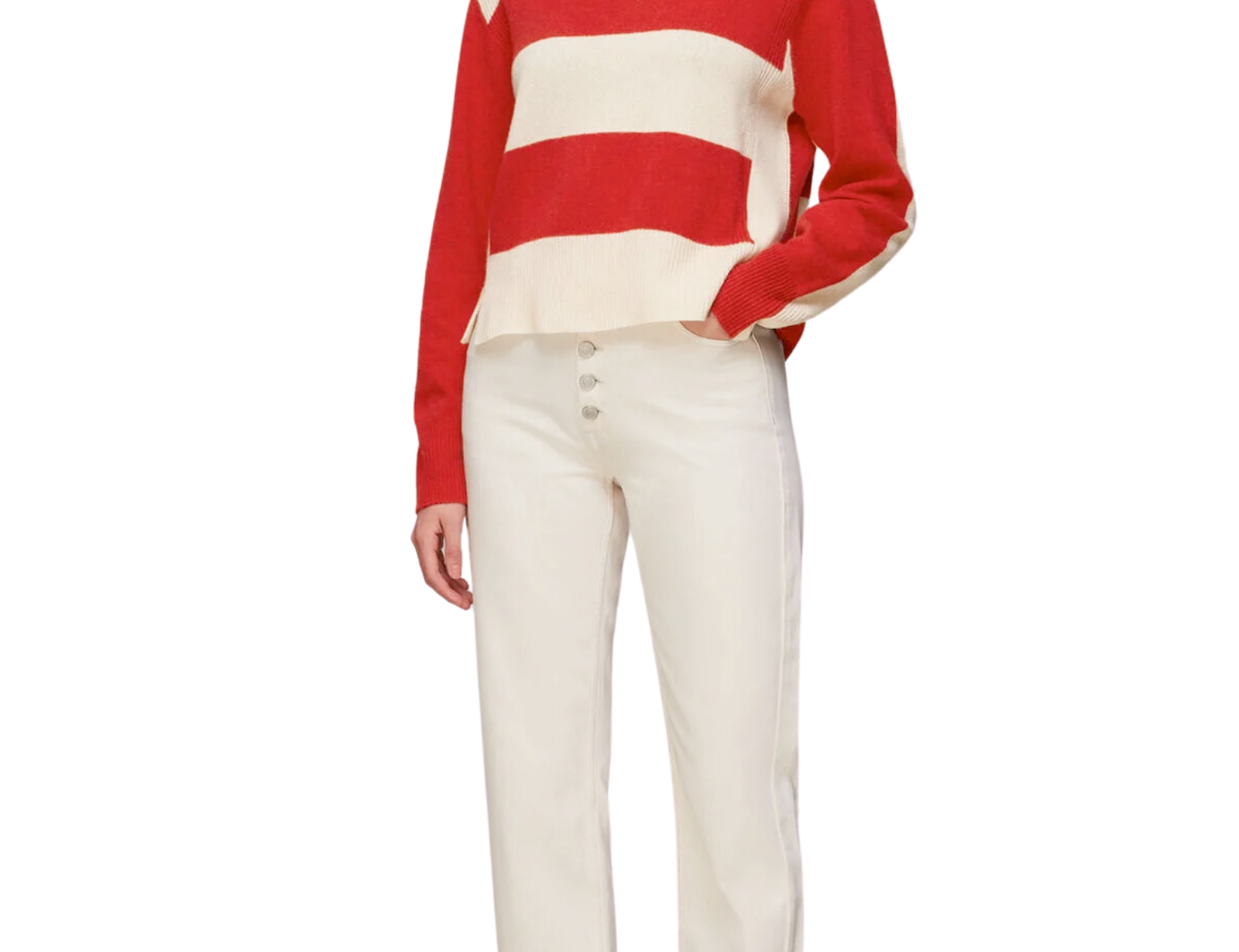 Whistles Colour Block Wool Jumper 1