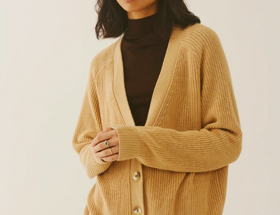 Jillian Boustred Harry Cardigan - Camel 1