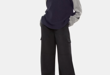 Whistles Wool Colour Block Funnel Neck 1