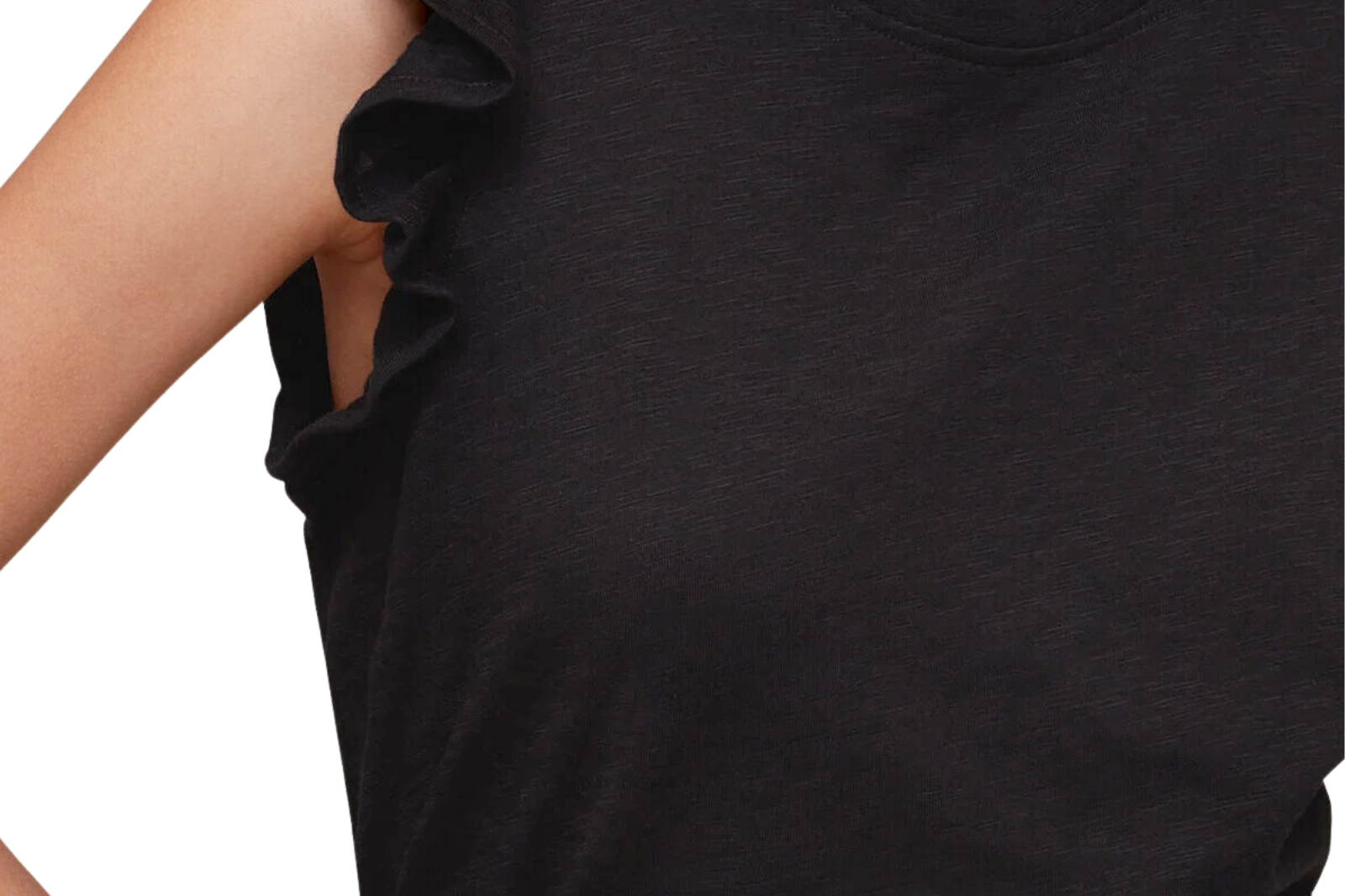 Whistles Frill Cap Sleeve T-Shirt 4