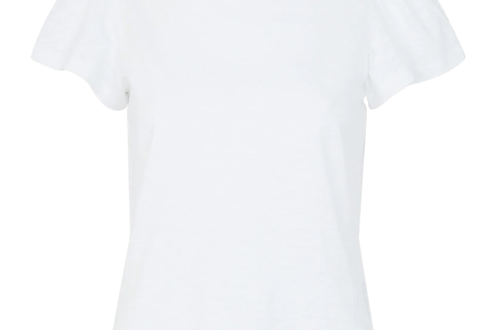 Whistles Cotton Frill Sleeve T Shirt 2