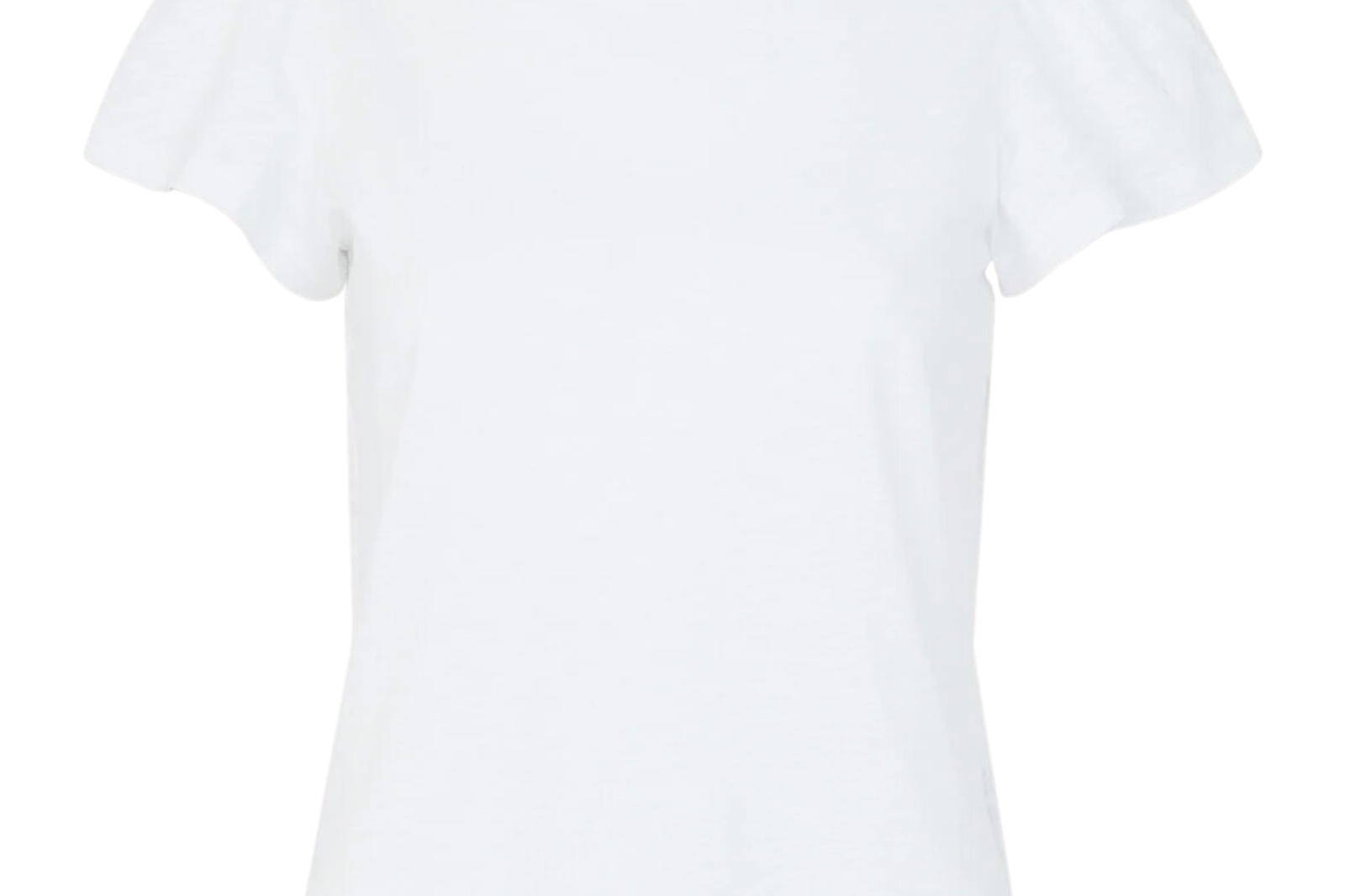 Cotton Frill Sleeve T Shirt