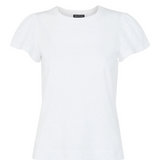 Whistles Cotton Frill Sleeve T Shirt 2