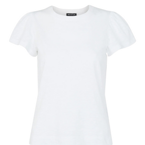 Whistles Cotton Frill Sleeve T Shirt 2
