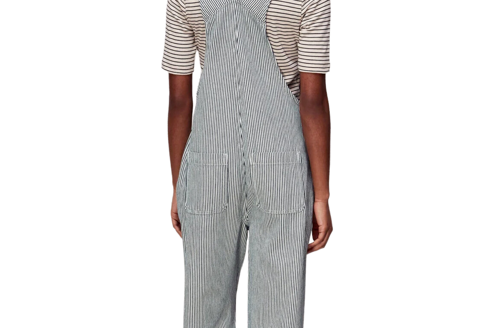 Whistles Imperfect Leni Stripe Dungaree – Colour Bleed (M) 5
