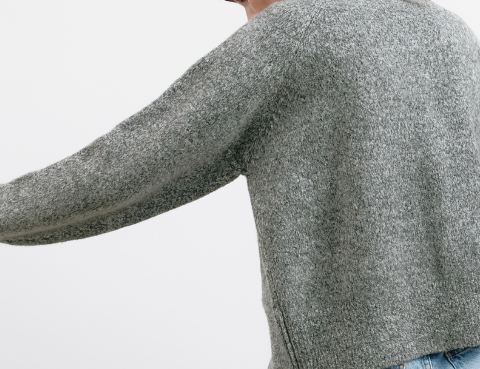 Albaray Grey Knitted Bomber 2