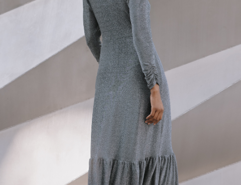 Albaray Silver Glitter Maxi Dress 2