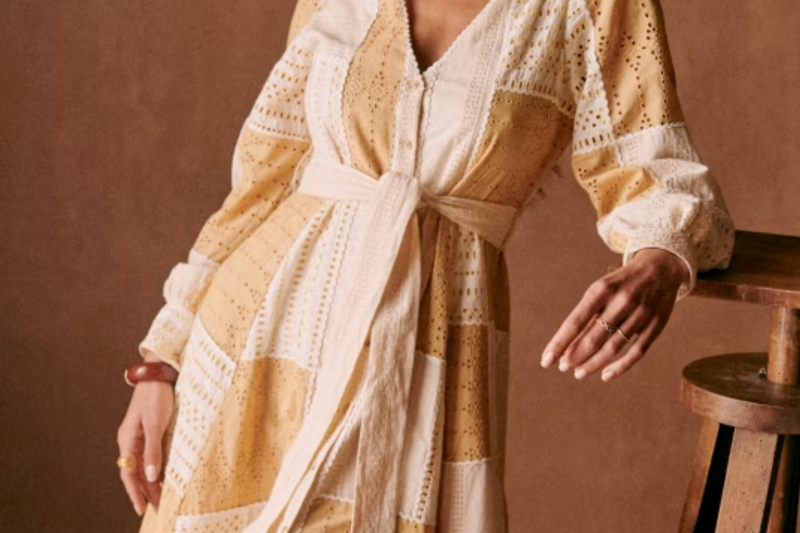 Sezane Matissa Dress Beige 1