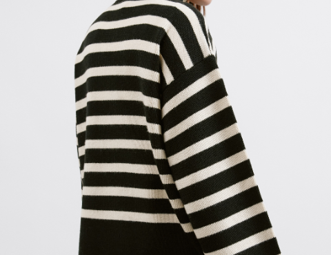 Albaray Black Stripe Turtle Neck 2