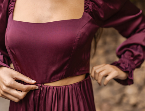 Bump & Milk Elena Jumpsuit - Red 2