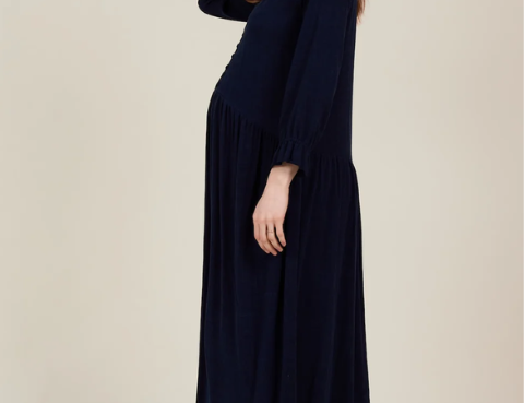 Clary & Peg Pearl Dress - Ink Blue 2