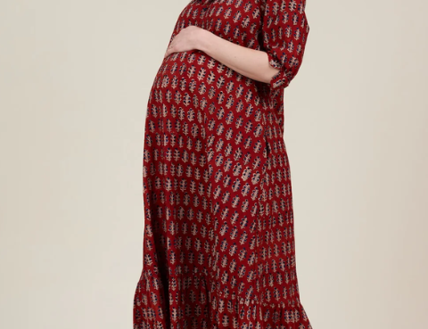 Clary & Peg Cora Dress - Block Print 1