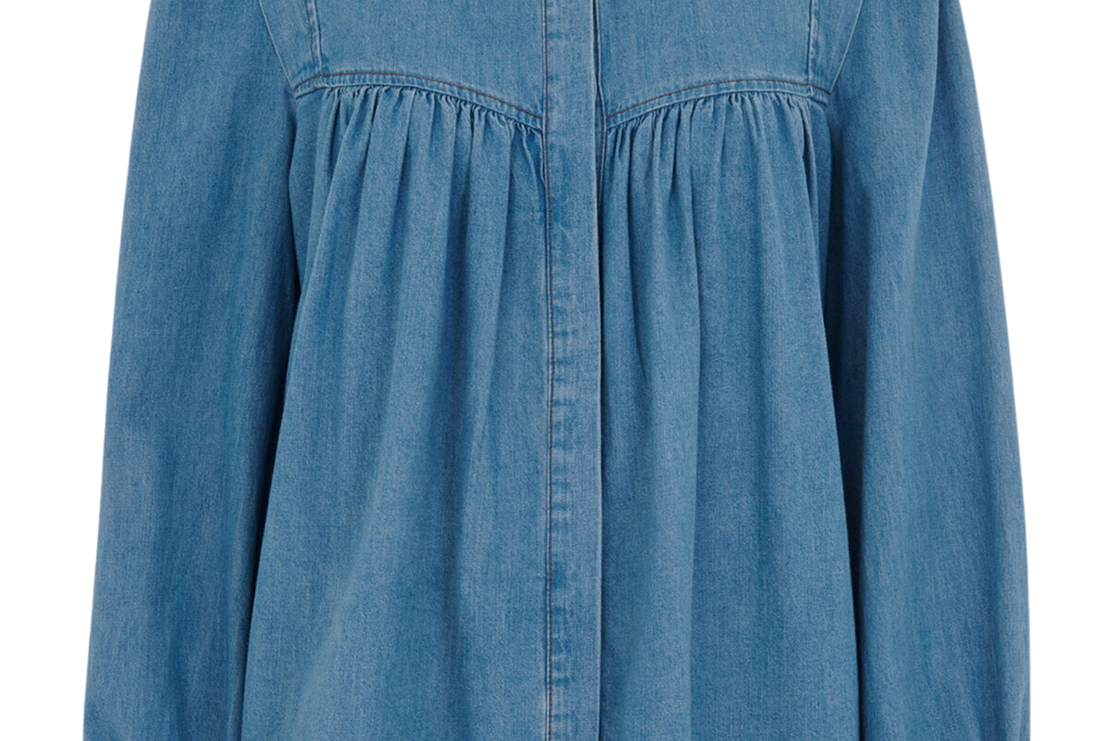 Whistles Mollie Chambray Denim Blouse 3