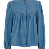 Whistles Mollie Chambray Denim Blouse 3